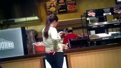 Crazy Customer Girl Freaks Out Over Pizza Video Dailymotion