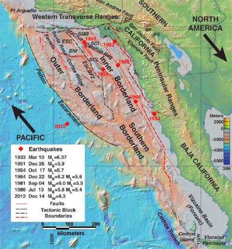 Researchers Map Active Fault Zones Off Southern California