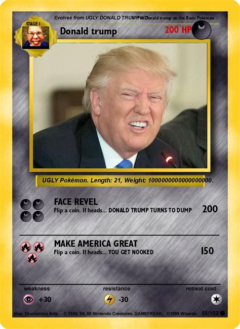 Today, while the birds are singing, we are going to teach you how to create your own pokemon card with pokemon card maker, it is free too! Pin on DONALD TRUMP POKEMON CARD