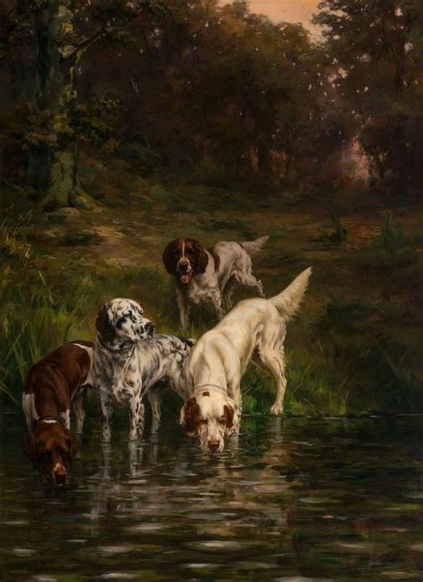 Percival Leonard Rosseau The Pool In The Woods 1910 Doyle Canine Art