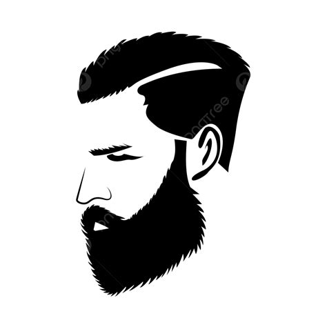 Long Bearded Man Silhouette Png Transparent Bearded Man Logo Icon