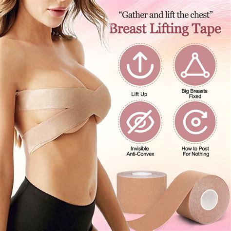 Buy Boob Tape Skin Color Diy Lift Boob Job Push Up Breast Kinesiology Tape Body Tape Breast