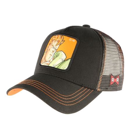 Celebrating the 30th anime anniversary of the series that brought us goku! Casquette C-16 Dragon Ball noire, Casquette trucker ...