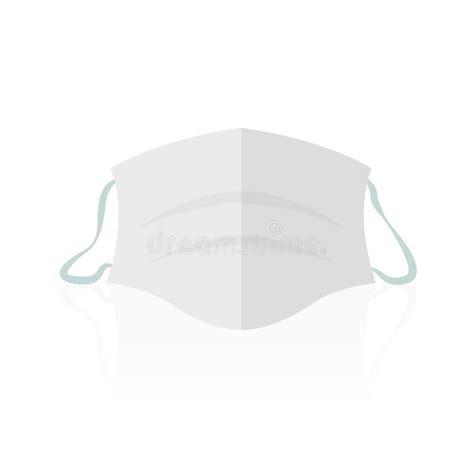 Face Mask Icon White Medical Mask Stock Vector Illustration Of Icon