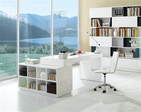 S005 Modern Office Desk White High Gloss Available For Purchase At Nova