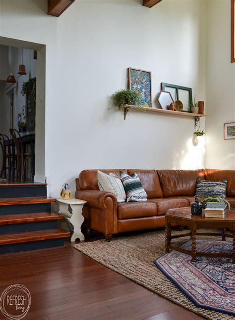 Eclectic Vintage Modern Living Room Makeover Refresh Living