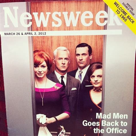 Retro Newseek With Mad Men Should Try To Get An Elevator Shot Mad