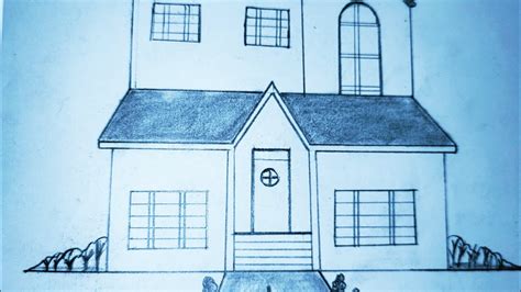 Bangla House Pancel Drawing Step By Step न्यु खतरनाक घर ड्रॉइंग विडीओ