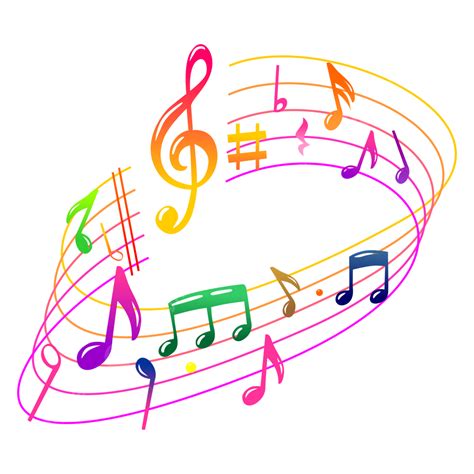 Colorful Music Notes Vector Hd Images Colorful Music Note Vector Colorful Music Note PNG