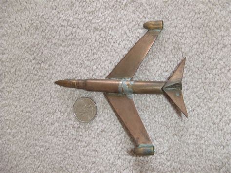 Trench Art Plane On Stand Korea Vn Era Collectors Weekly