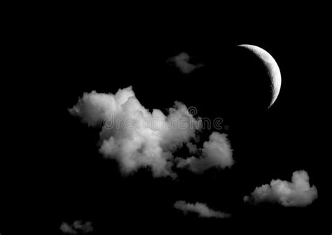 The Moon In The Night Sky Stock Illustration Illustration Of Moonlight