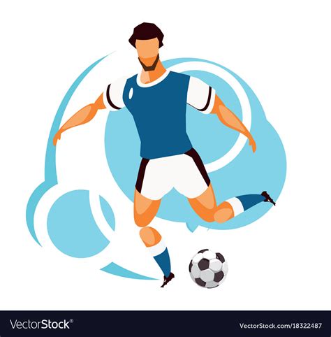 Soccer Player Royalty Free Vector Image Vectorstock