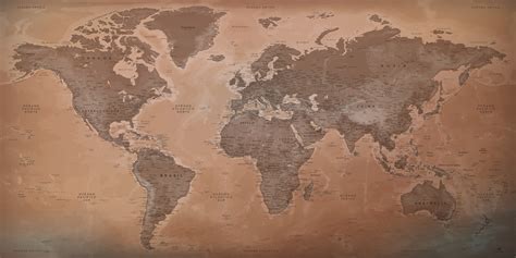 Compre Un Hermoso Mapa Del Mundo Como Pintura Original Map