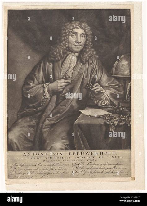 Portrait Of Anthony Van Leeuwenhoek The Trading Man And Scientist