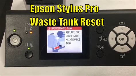 Reset Epson Maintenance Tank Waste Ink Box Stylus Pro 9700 9710 7700
