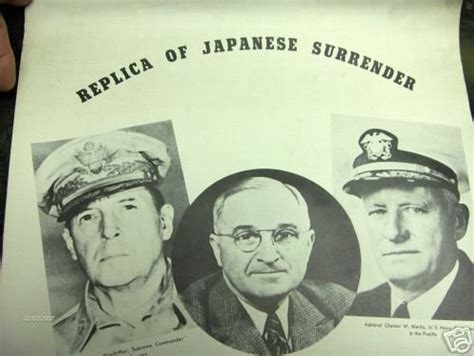 Ww2 1945 Japanese Surrender Documents Washington 23420893