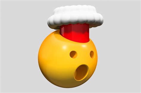 Emoji Exploding Head 3d Model Cgtrader