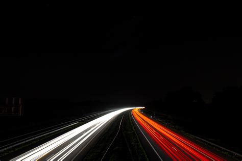 Time Lapse Of Car Lights On Road At Night 1431232 Stock Photo At Vecteezy