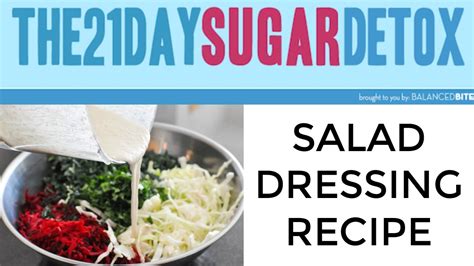 21 Day Sugar Detox Salad Dressing Recipe 21dsd Salad Dressing Recipes Youtube