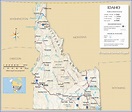 Map of Idaho State, USA - Nations Online Project