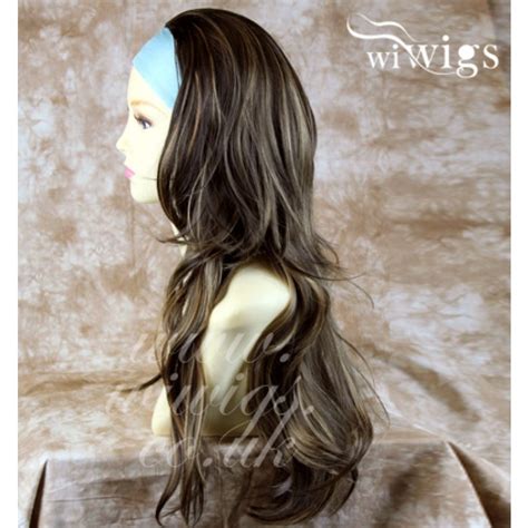 Wiwigs Blonde Brown 34 Fall Hair Piece Long Straight Layered Wavy
