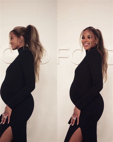 Stylish Baby Bump Russell Wilson And Ciara At Tom Ford Fashion Show