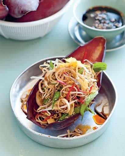 Banana Blossom Salad With Tofu Skin Recipe From The Food Of Vietnam By