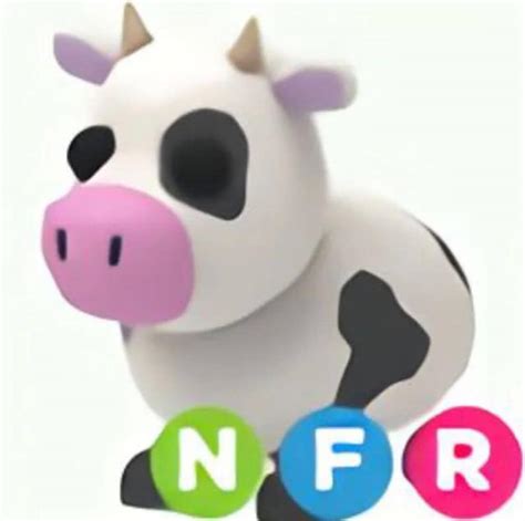 Adopt Me Roblox Fly Ride Neon Cow Nfr Etsy