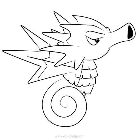Seadra Pokemon Coloring Pages