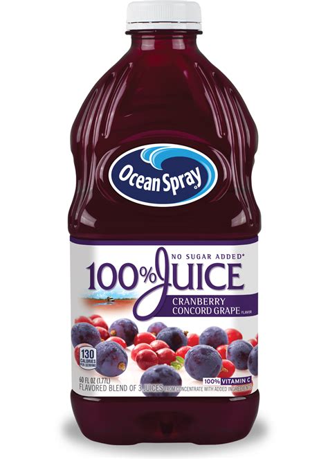 100 Juice Cranberry Concord Grape Ocean Spray