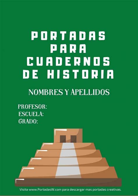 Portadas De Historia De México Para Cuadernos ️