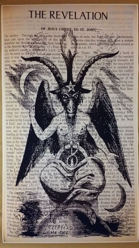 Baphomet Satanic Worship Poster Evil Art Devil Hell Etsy Australia