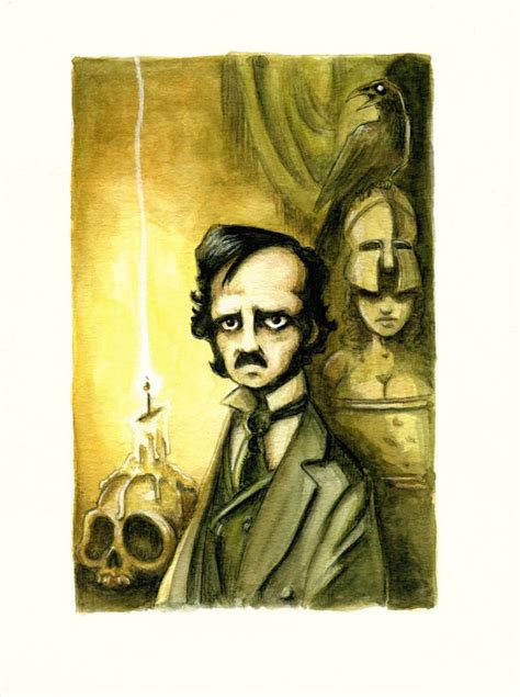 Edgar Allan Poe By Disezno Fan De Arte Ilustraciones Ilustraciones