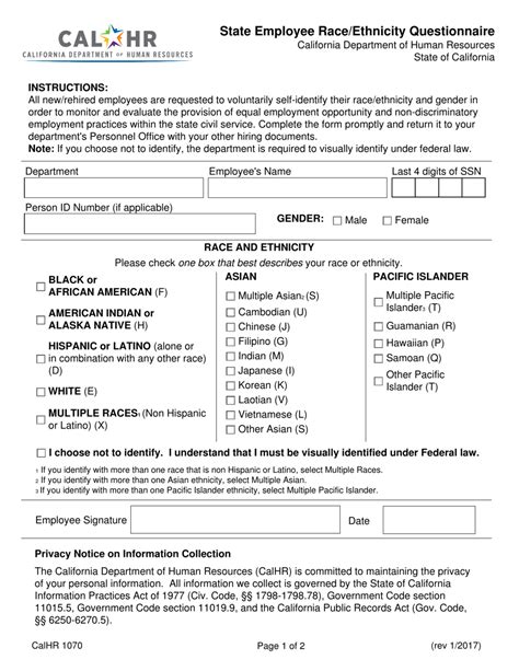 Form Calhr1070 Fill Out Sign Online And Download Fillable Pdf California Templateroller