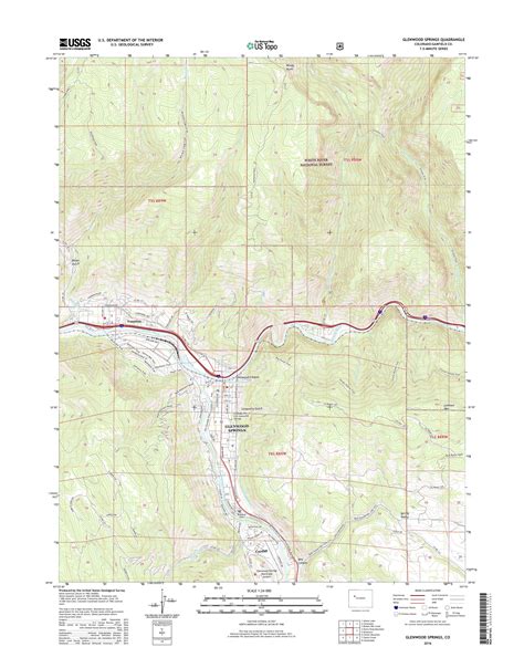 Mytopo Glenwood Springs Colorado Usgs Quad Topo Map