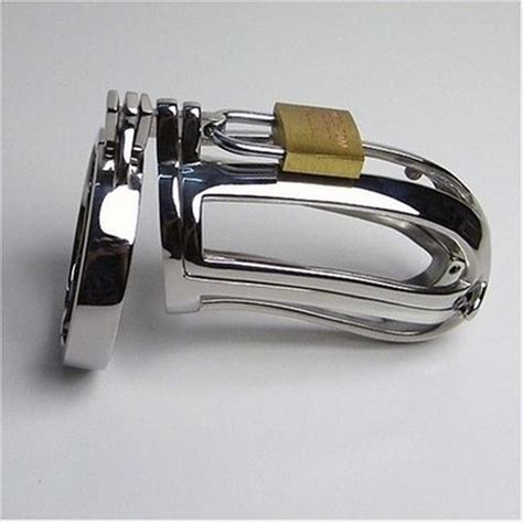 New Male Chastity Device Cock Cages Men Virginity Lock Cockring Steel
