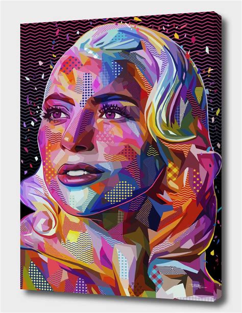 Pop Gaga Canvas Print By Alessandro Pautasso Numbered Edition From