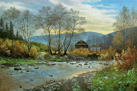 Realism Oil Painting Original Landscape Painting Large Wall Etsy