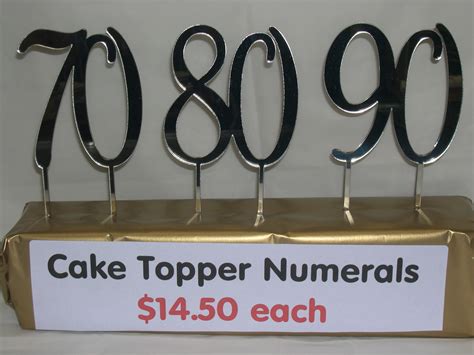 Acrylic Cake Topper Numbers