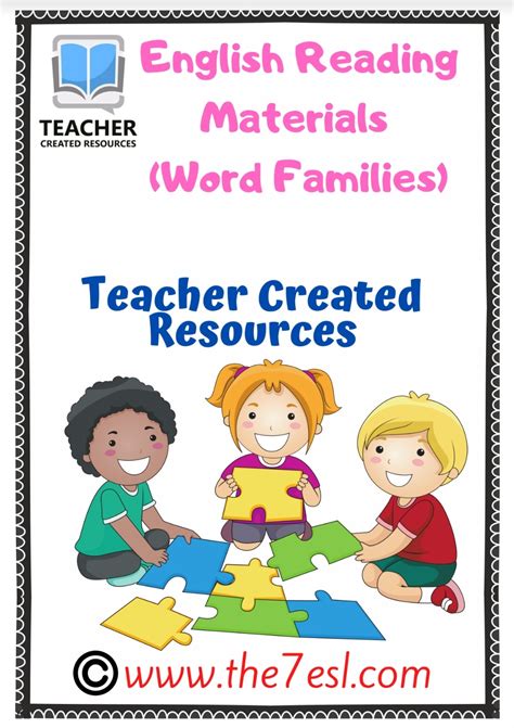 English Reading Materials Word Families English Created Resources
