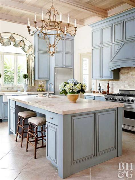 Scott, author of the madame chic series! Blue Kitchen Cabinets