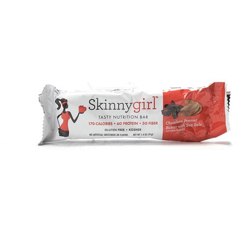 Skinnygirl Protein Tasty Nutrition Bar Chocolate Peanut Butter With Sea Salt Shop Value Foods