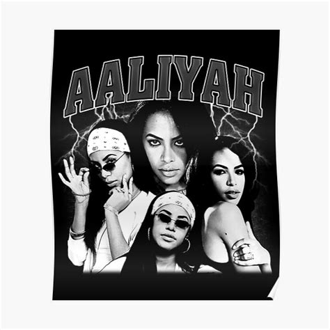 Aaliyah Aaliyah Bootleg Tee Vintage Poster For Sale By Dumagdoms