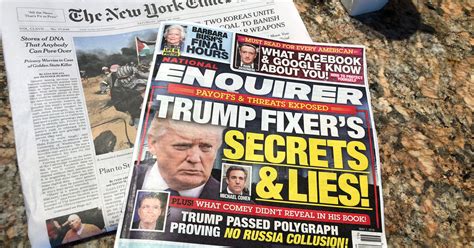 National Enquirer Scoops Trump Aces Polygraph Cohen Role Questioned