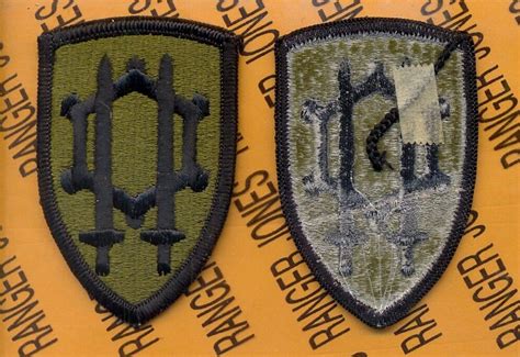 Us Army Engineer Command Vietnam Od Green And Black Uniform Patch Me Ebay