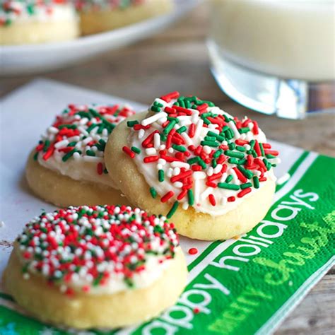 Fluffy Sugar Cookies And Vanilla Frosting Recipe Pinch Of Yum