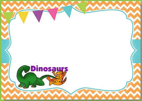 Dinosaur Themed Birthday Party Printables Free Printable Templates