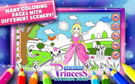 Princess Coloring Book Animated For Kids And Girls Game Girls Coloring