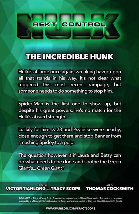 The Incredible Hulk Rekt Control 2 Tracy Scops ⋆ Xxx Toons Porn