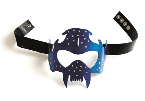 Tiger Skull Mask Bling Deep Blue Andi
